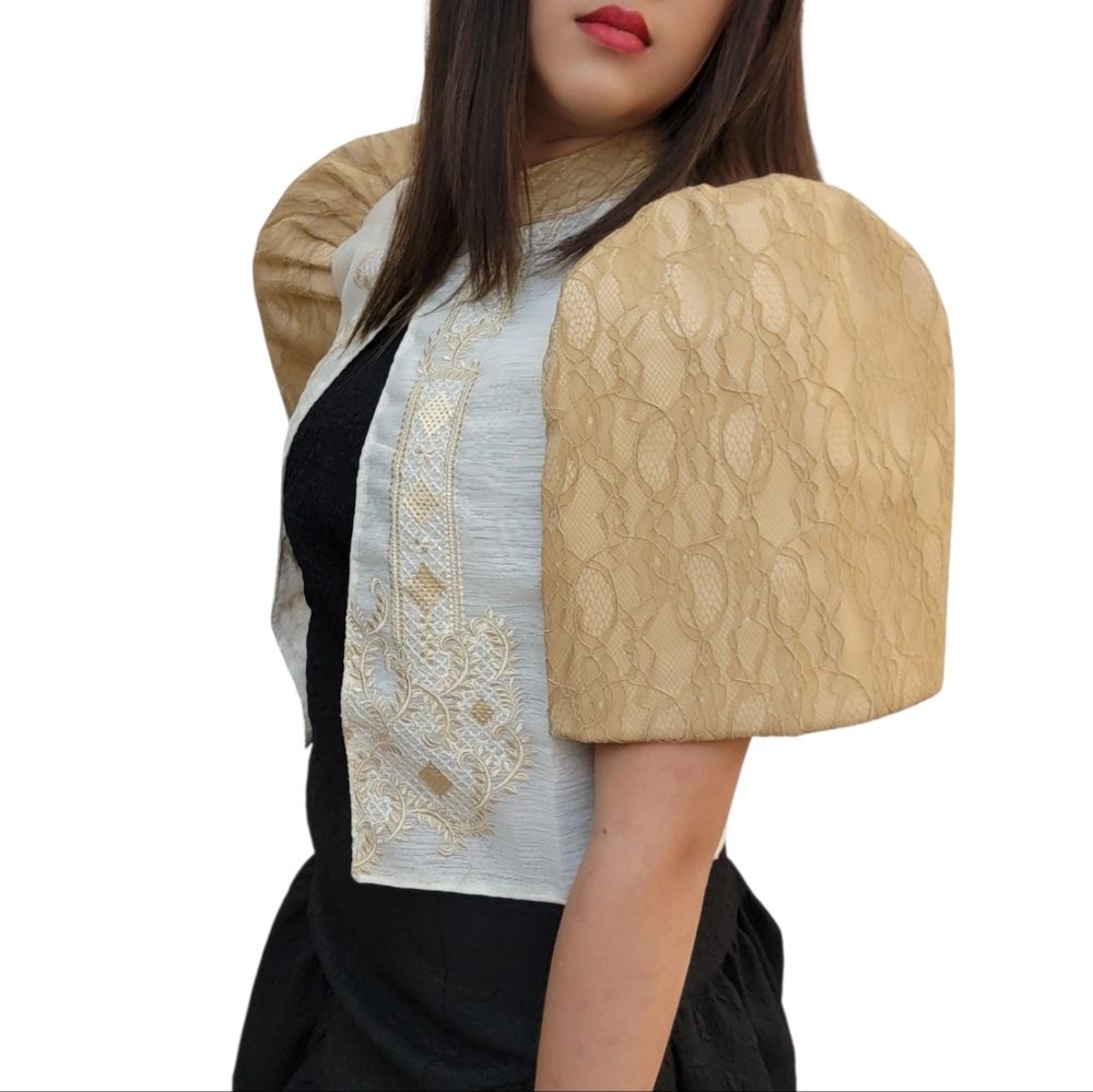 Filipiniana Mocha Bolero